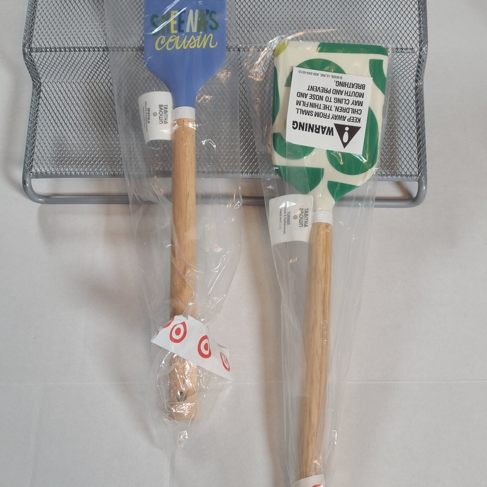 Tabatha Brown Blue and Green Silcone Spatula/Scrapper NIP